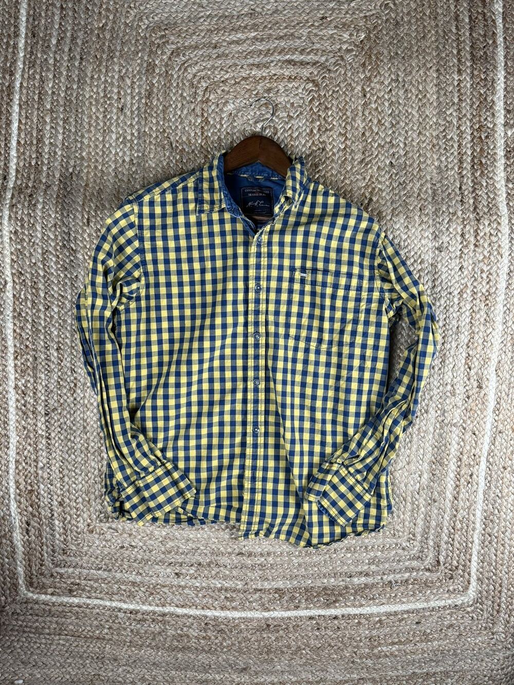 Mens Lee Jeans HD Lee Checked Button Down Long Sleeve Size XL Shirt